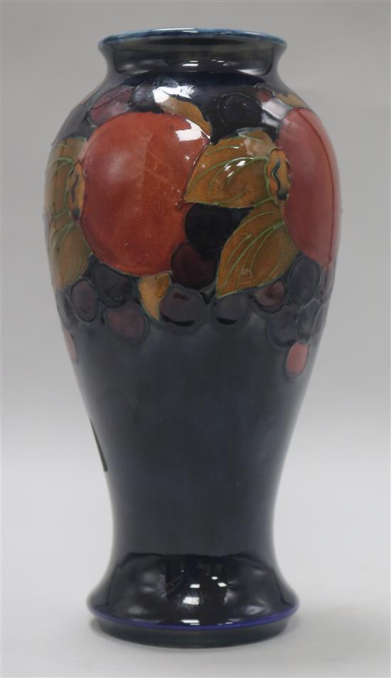 A Moorcroft Pomegranate pattern vase